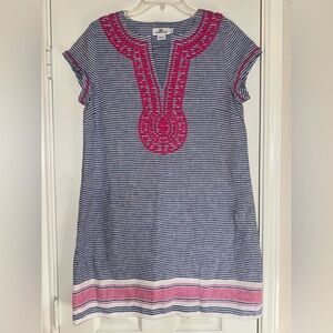 Vineyard Vines Navy Striped Dress